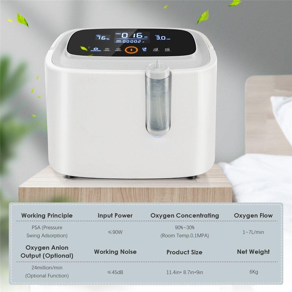 1L/m 90-93% High Purity Oxygen Concentrator For Home And Medical Use - Able Oxygen