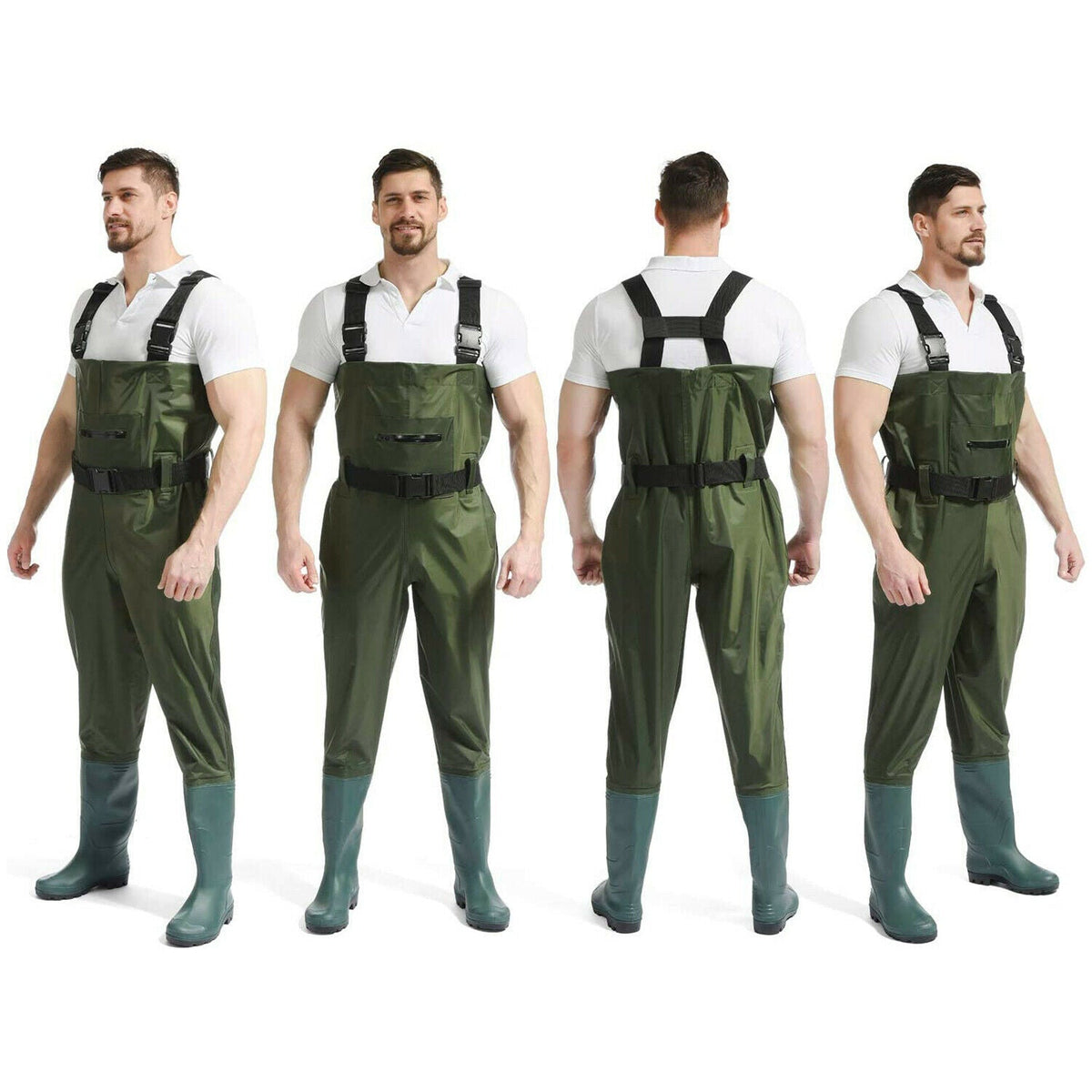 Fishing Wader Waterproof Chest Wader Bootfoot Nylon/PVC