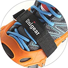 Ice Cleats Ice Snow Grips with 18 Spikes for Walking, Jogging, Climbing and Hiking