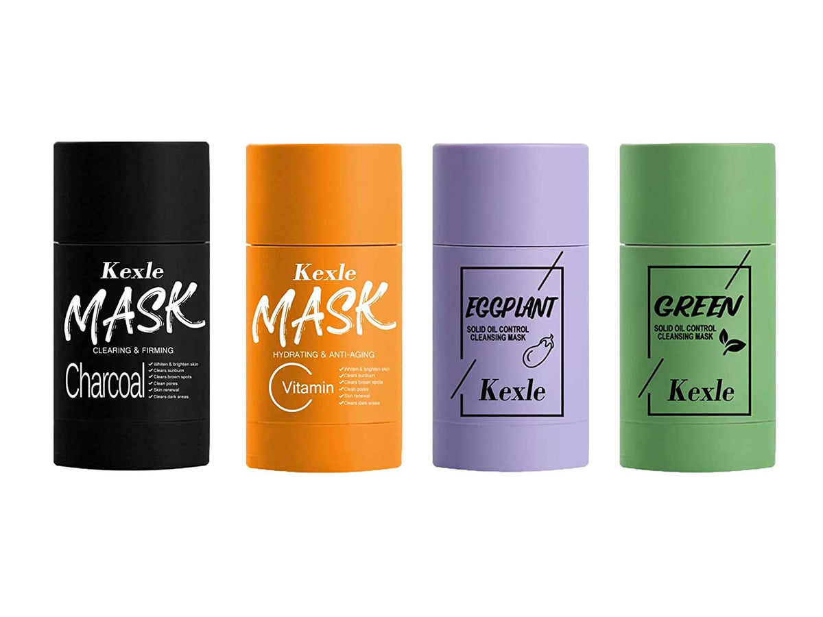 4pack Green Tea Mask Stick for Face Blackhead Remover with Green Tea Extract Deep Pore Cleansing Moisturizing Skin Brightening