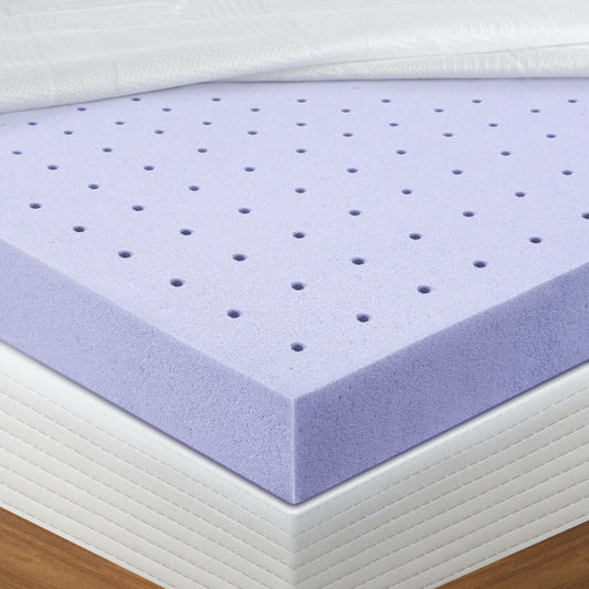 Mattress Topper Memory Foam Lavender CertiPUR-US Certified