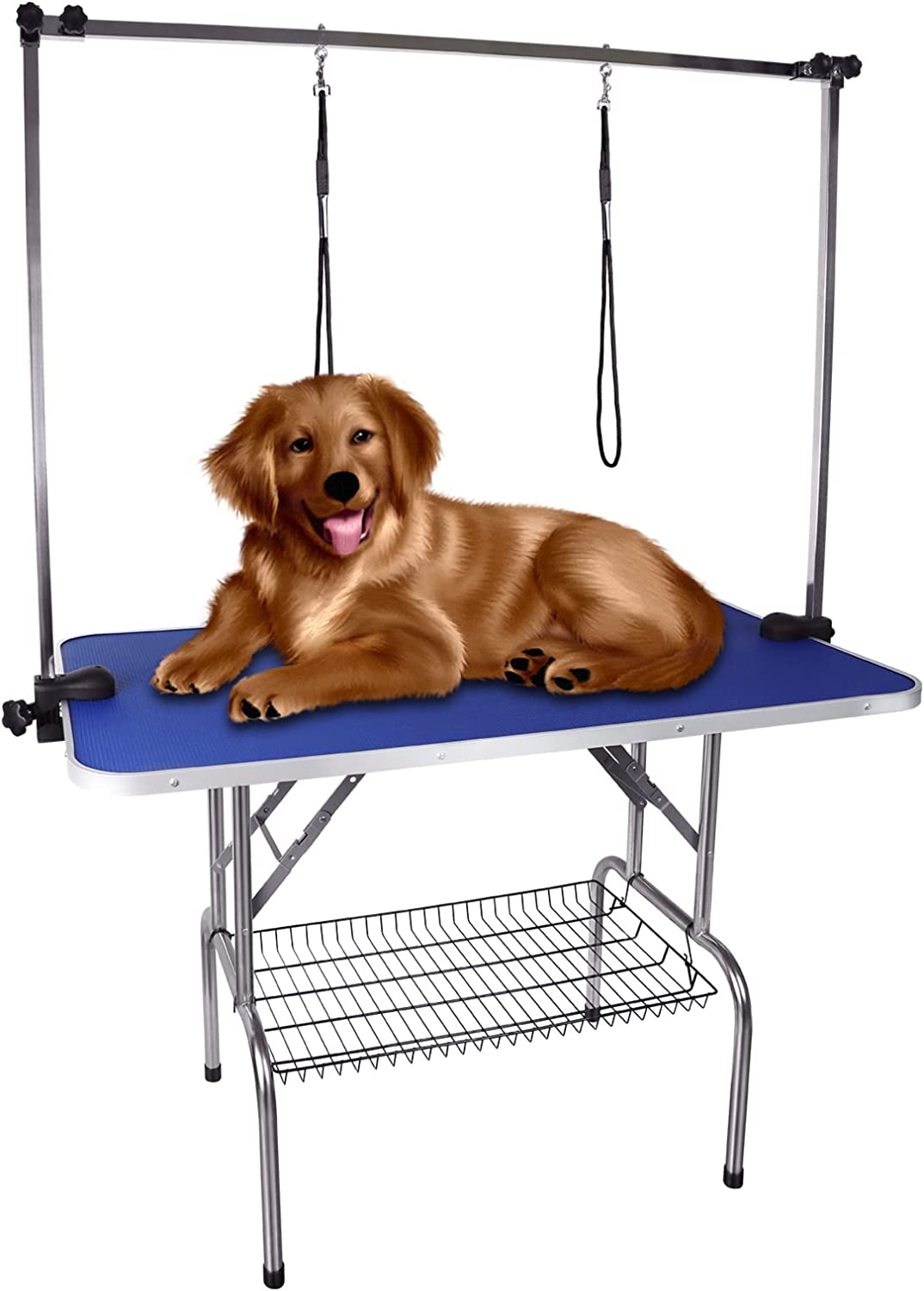 Pet Dog Grooming Table with Adjustable Height Arm I Foldable