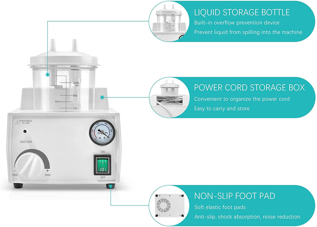 Portable Sꭒ𝚌tion Machine Oil-Free Sꭒ𝚌tion Help Device for