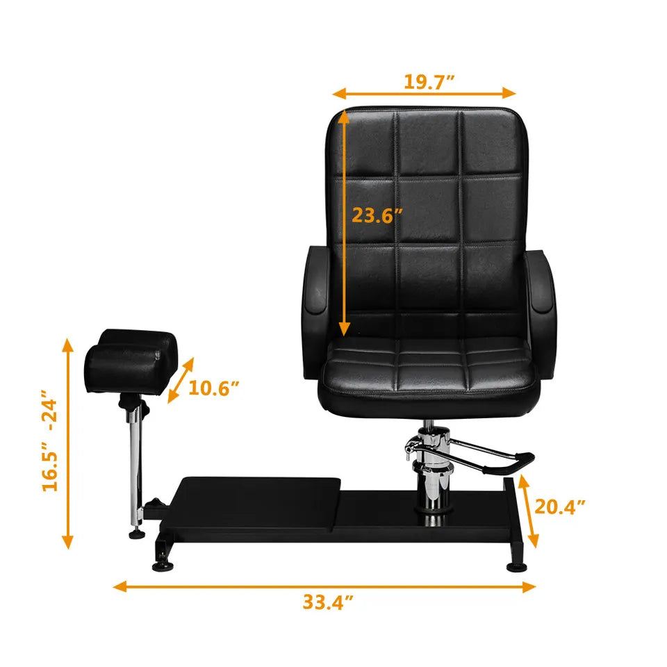 Pedicure Chair: No Plumbing Needed! Nail Tech Pedi Unit with Foot Massage for Home Spa