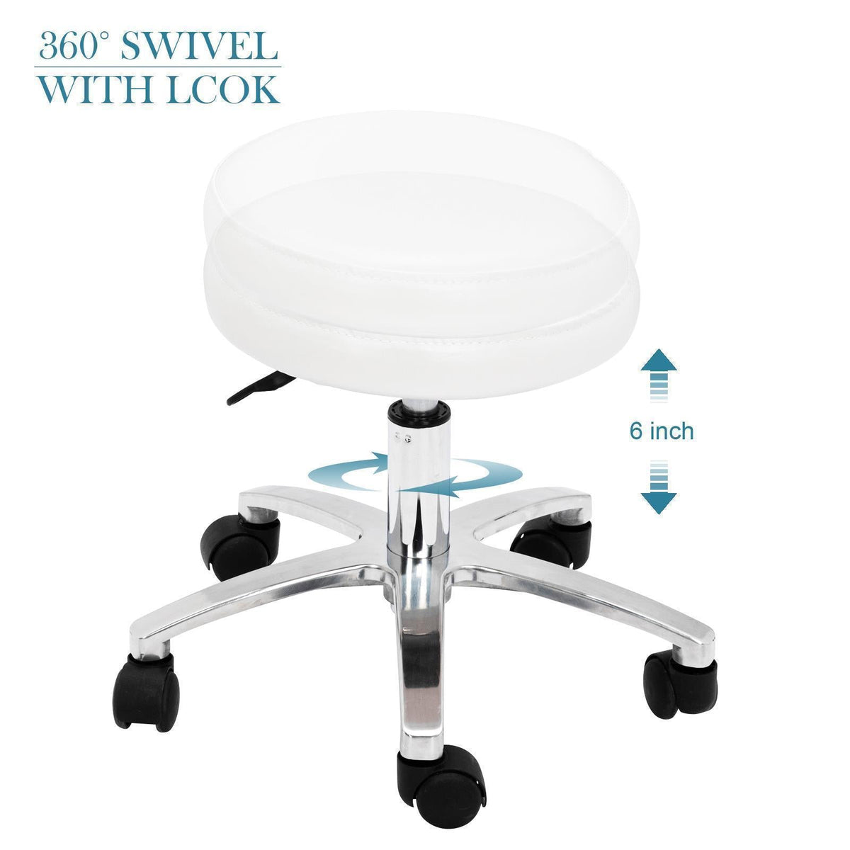 Complete Pedicure Station: Nail Tech Stool, Foot Bath, Salon Spa - Beauty Supply Essential