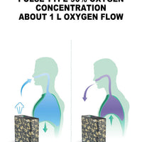 SuperLightweight 1L-2L/m High Purity Oxygen Concentrator with 5 Hours Battery Power - Meubon