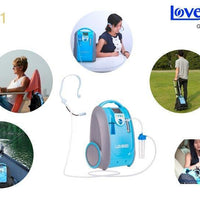 1L-5L/min Portable battery oxygen concentrator with 2 Batteries 2 Chargers by Lovego LG101 - Able Oxygen