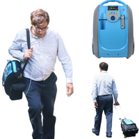 2 Hours Battery 1L-5L/Min Continuous Portable Oxygen