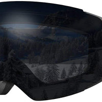 Premium Ski Goggles PRO - Frameless, Interchangeable Lens 100% UV400 Protection Snow Goggles for Men & Women