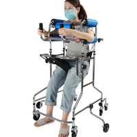 Standing Frame for Kids & Adults: 6 or 8-Wheel Rehabilitation Walking Aid with Anti-Overturning Feature