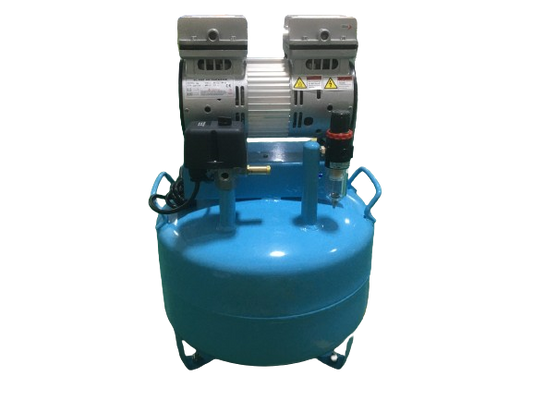 Meubon Silent Medical Oil-Free Dental Air Compressor for 2 Dental chairs I Single Head Model MBD201