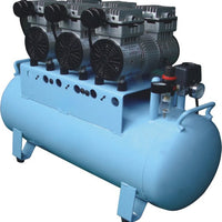 Meubon Silent Medical Oil-Free Dental Air Compressor for 6 Dental chairs I Three Heads Model MBD203