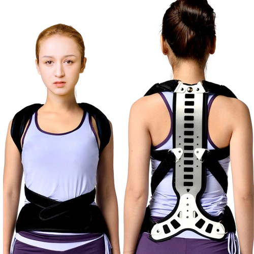 Meubon Metal Full Back Brace Posture Corrector: Upper Back Straightener & Shoulder Support for Men and Women I Relief from Back Pain