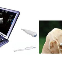 Portable Laptop Veterinary Ultrasound Machine I VET-3P M32 Version I Black & White