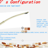 Rectal Probe Extension Handle For The RKU-10 Portable Veterinary Ultrasound Machine