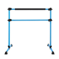 Ballet Barre Blue 4ft Portable Double Freestanding Base Home