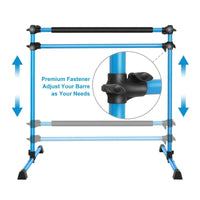 Ballet Barre Blue 4ft Portable Double Freestanding Base Home