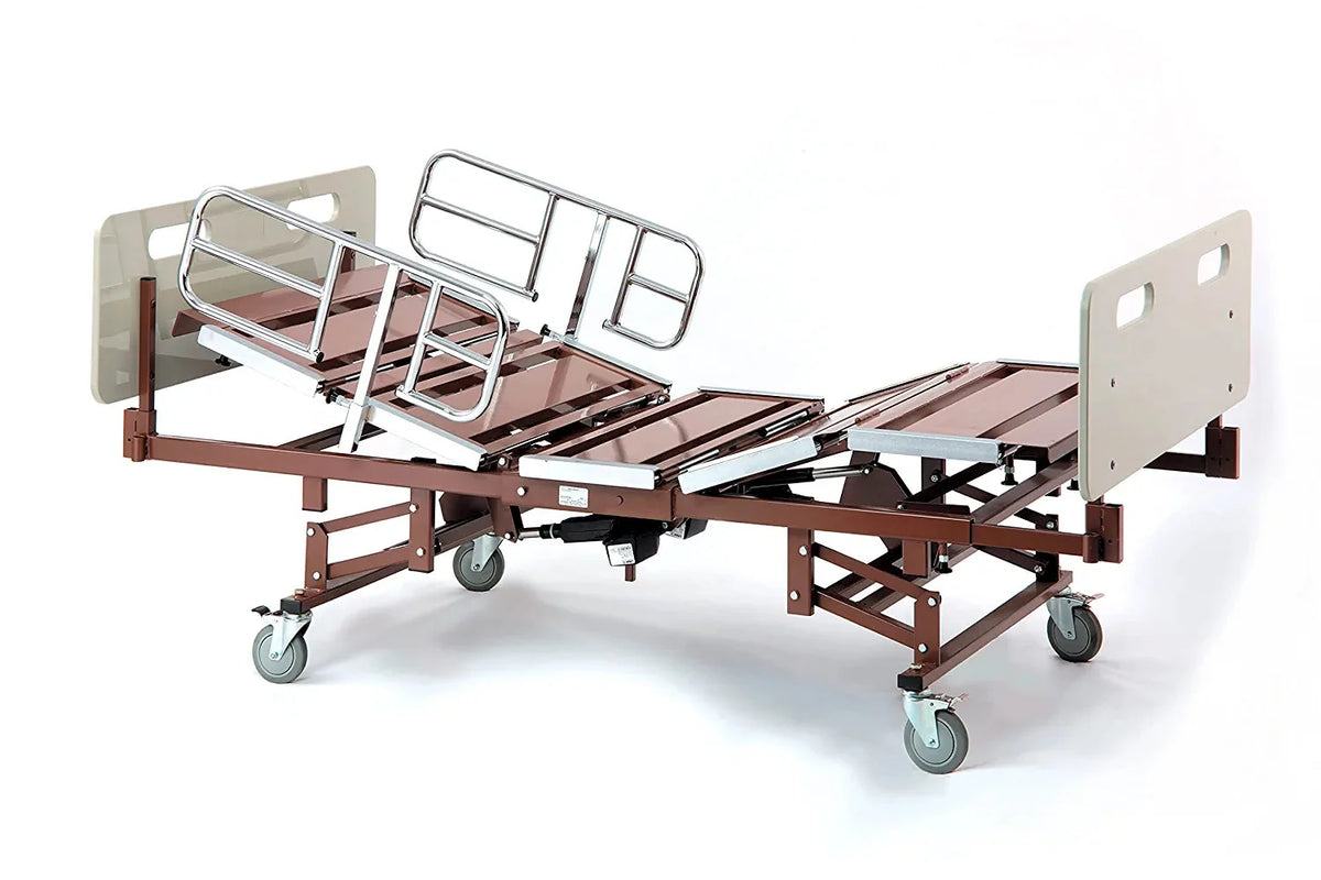Bariatric Homecare Bed with Half Length Bed Rails | Full