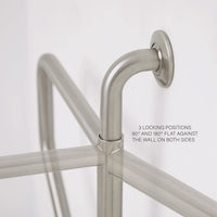 Bathroom Grab Bar Wall to Floor Swing Away Grab Bar