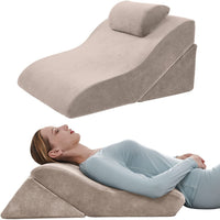 Bed Wedge Pillow Adjustable Pillows Set for Back Leg