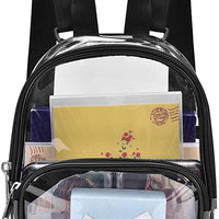 Clear Mini Backpack Stadium Approved, Water proof Transparent Backpack