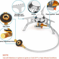 Camping Gas Stove Portable Backpacking stove with Piezo