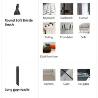 Cordless Vacuum Cleaner 23000Pa Powerful Suction LED Touch