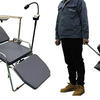 Foldable Portable Dental Unit: Patient Chair with Wheels for Mobility