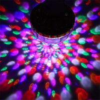 Rotating Crystal Magic Ball RGB LED Stage Light Bulb Mini Lamp for Disco Party DJ Christmas Party