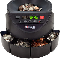 Electronic Coin Sorter/Counter Countable coins 1¢ 5¢ 10¢ 25¢