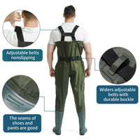 Fishing Wader Waterproof Chest Wader Bootfoot Nylon/PVC