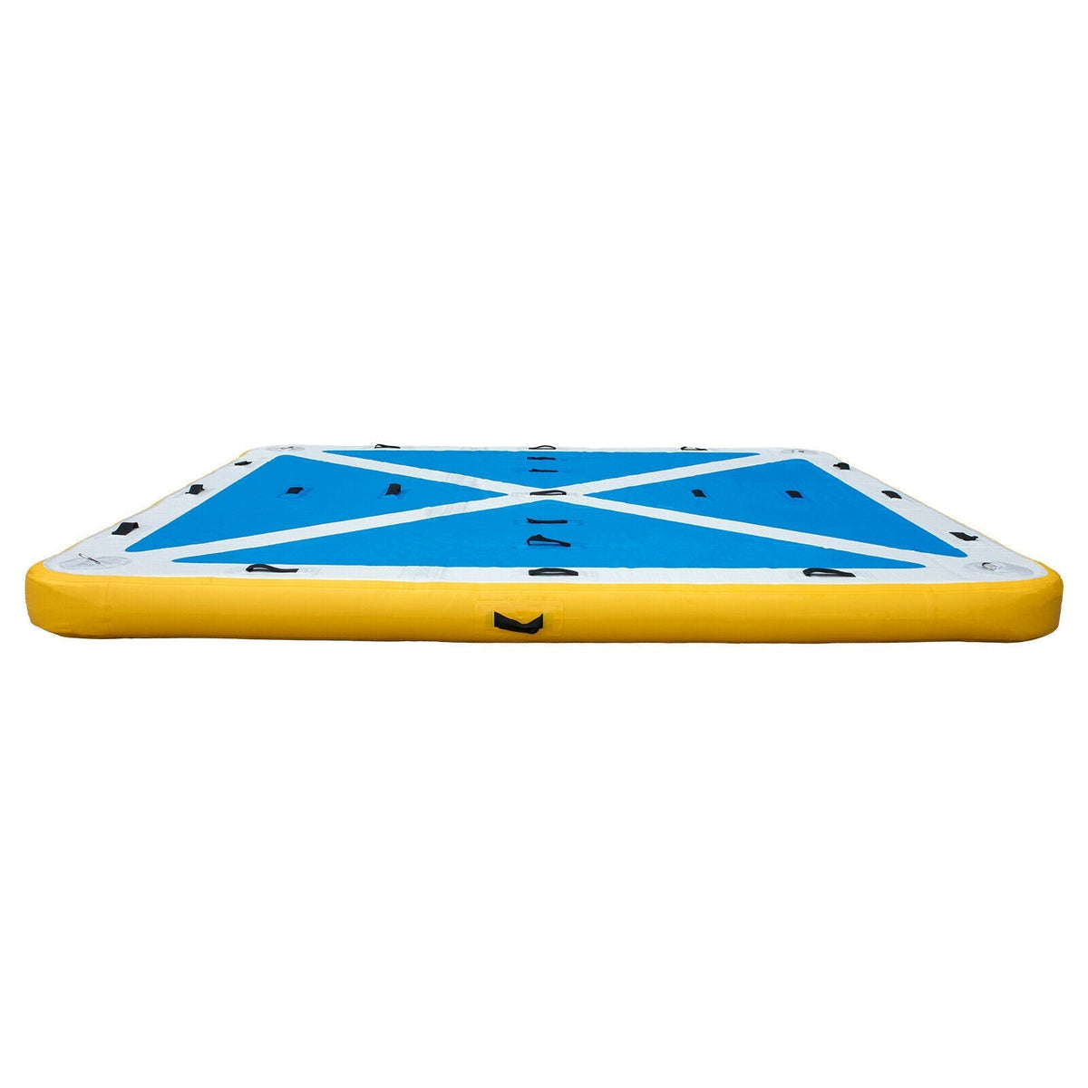 Floating Fishing Dock PVC Inflatable Dock Platform 8x8 ft w/