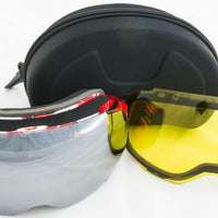 Goggles Ski Snowboard with 2 anti fog dual Magnetic lenses