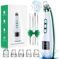 Blackhead Remover Pore Vacuum Upgraded Facial Cleaner Electric Acne Comedone Whitehead Extractor Tool-5 Suction Power 5 Probes Kit