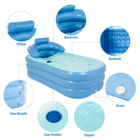 Portable bathtub PVC folding bathtub fast inflatable Spa For Adutls