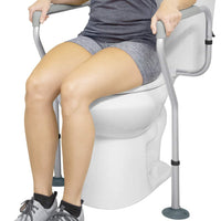 Toilet Rail Bathroom Safety Frame Medical Railing Helper Bariatric Assist Handrail Grab Bar