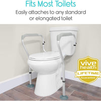 Toilet Rail Bathroom Safety Frame Medical Railing Helper Bariatric Assist Handrail Grab Bar