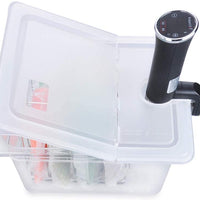 Sous Vide Container 12 Quart EVC-12 with Collapsible Hinged Lid
