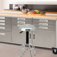 Tool Chest 72" x 20" x 37.5" 11 Drawer Tool Storage Chest Cabinet Wood Top Workbench Mobile Rolling 2 Door