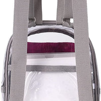 Clear Mini Backpack Stadium Approved, Water proof Transparent Backpack