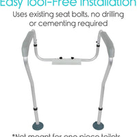 Toilet Rail Bathroom Safety Frame Medical Railing Helper Bariatric Assist Handrail Grab Bar