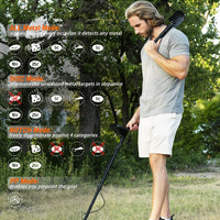 Metal Detector for Adults, Professional Waterproof Adjustable High Accuracy Metal Detector, 10 inches Detection Depth