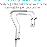 Toilet Rail Bathroom Safety Frame Medical Railing Helper Bariatric Assist Handrail Grab Bar