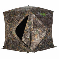 Hunting Ground Blind 3 Durable Person Outside Hunting Ground Blind, Mossy Oak