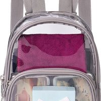 Clear Mini Backpack Stadium Approved, Water proof Transparent Backpack