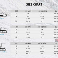 Ice Cleats Ice Snow Grips with 18 Spikes for Walking, Jogging, Climbing and Hiking