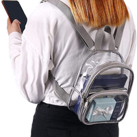 Clear Mini Backpack Stadium Approved, Water proof Transparent Backpack