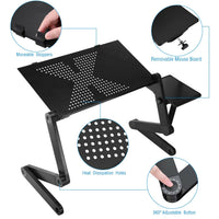 Laptop Desk Foldable Bed Table Folding Breakfast Tray Portable Lap Standing Desk