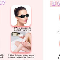 At-Home Hair Removal for Women & Men, Upgraded to 999,999 Flashes Laser Hair Removal, Permanent Painless Hair Removal Device for Facial Whole Body