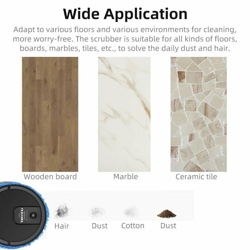 Robot Vacuum Cleaner 3 in 1 Intelligent Sweeping Rechargeable Mopping